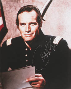 CHUCK AS MAJOR DUNDEE: AUTOGRAPHED PICTURE